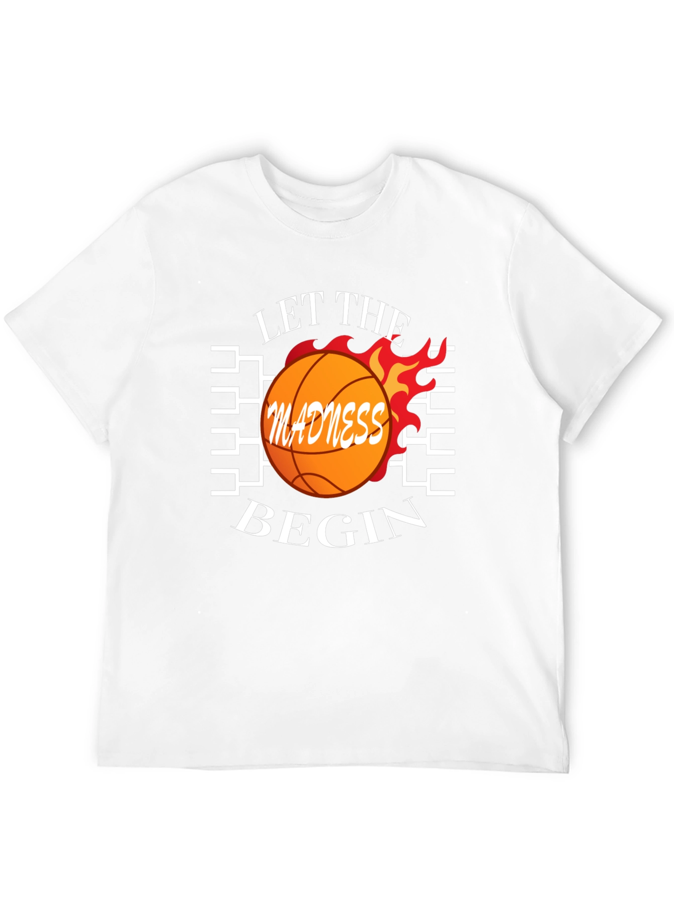 Let the Madness Begin Basketball Graphic Tee
