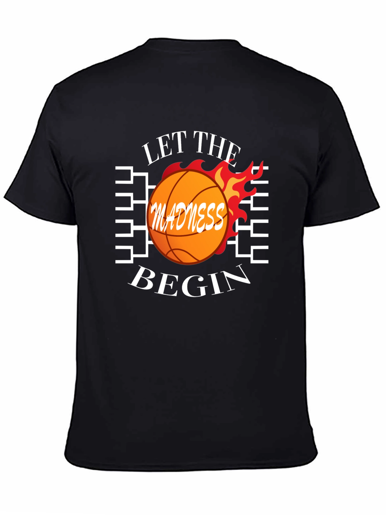 Let the Madness Begin Basketball Graphic Tee