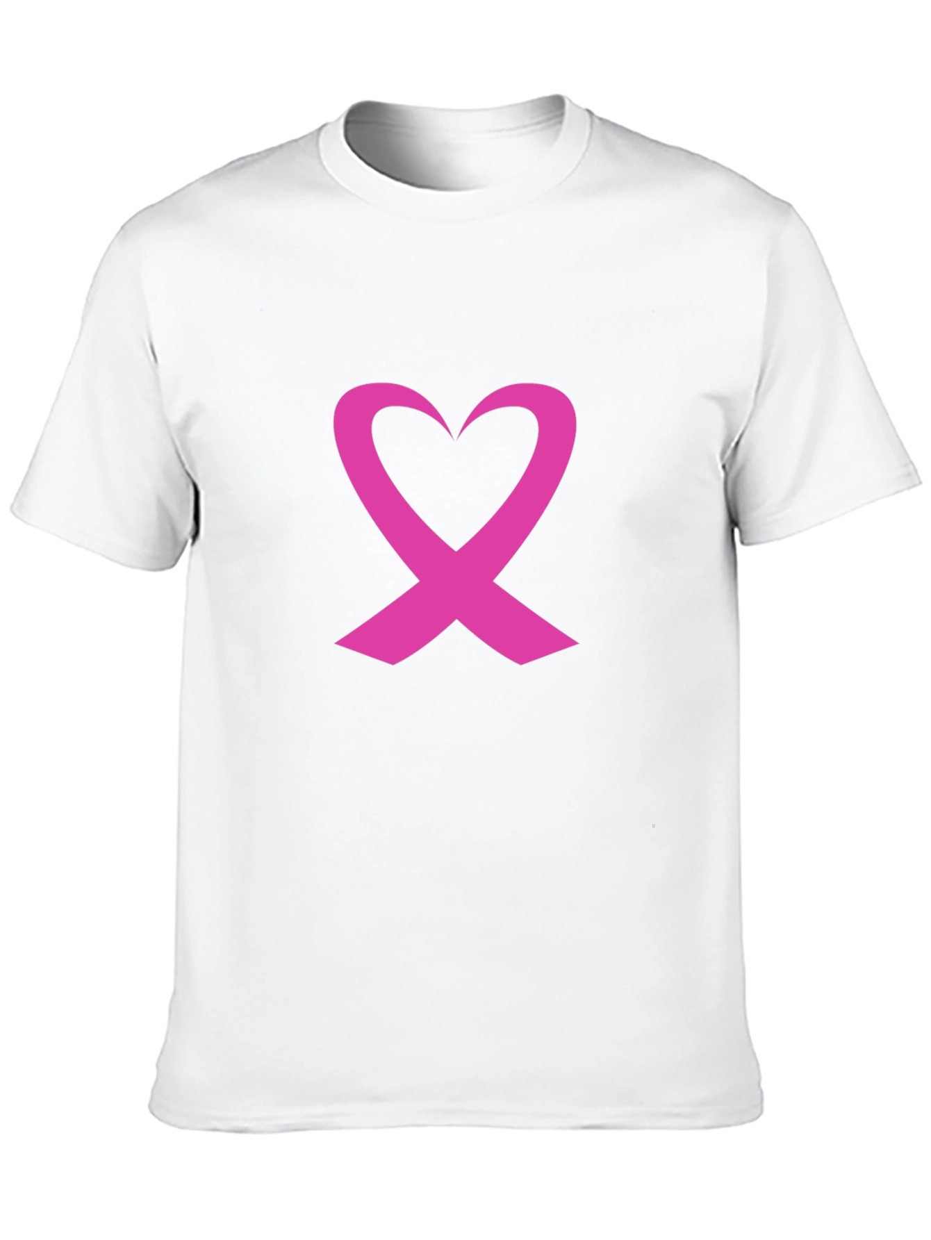 Pink Ribbon Heart T-Shirt - Breast Cancer Awareness