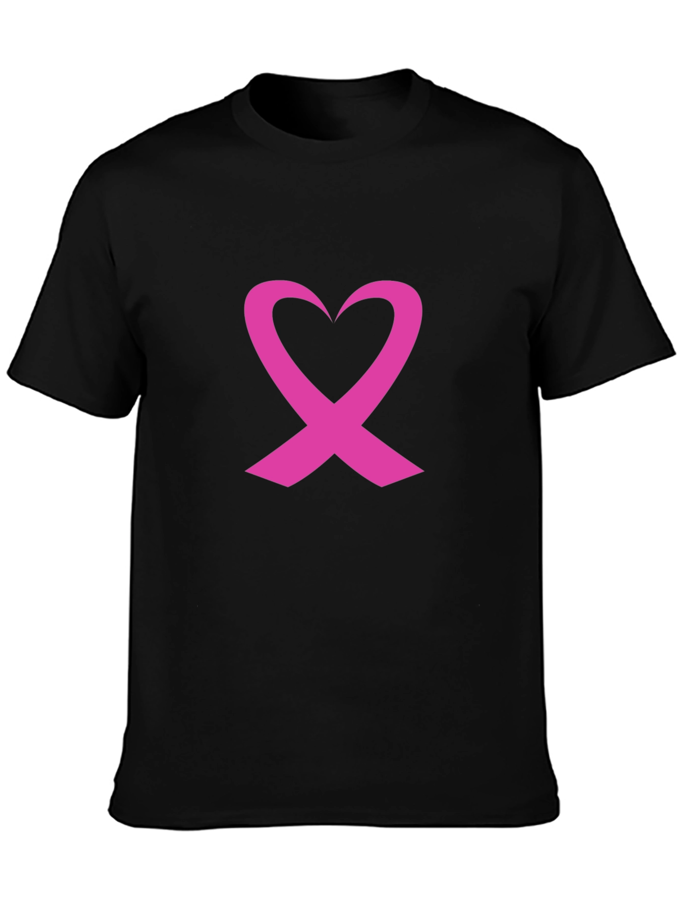 Pink Ribbon Heart T-Shirt - Breast Cancer Awareness