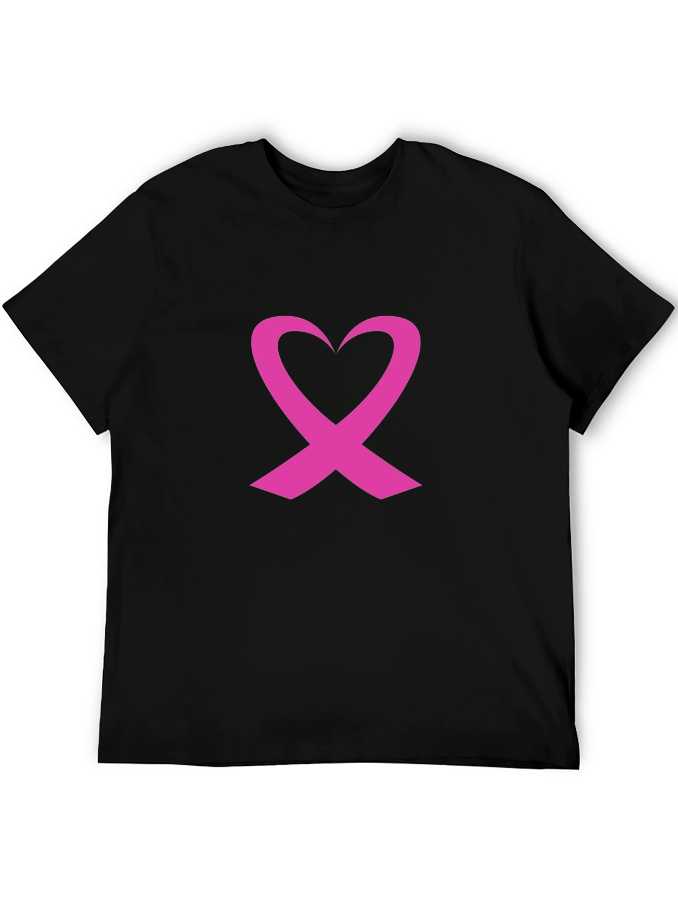 Pink Ribbon Heart T-Shirt - Breast Cancer Awareness