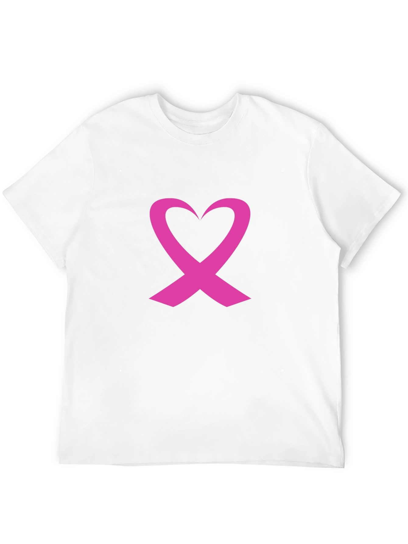 Pink Ribbon Heart T-Shirt - Breast Cancer Awareness