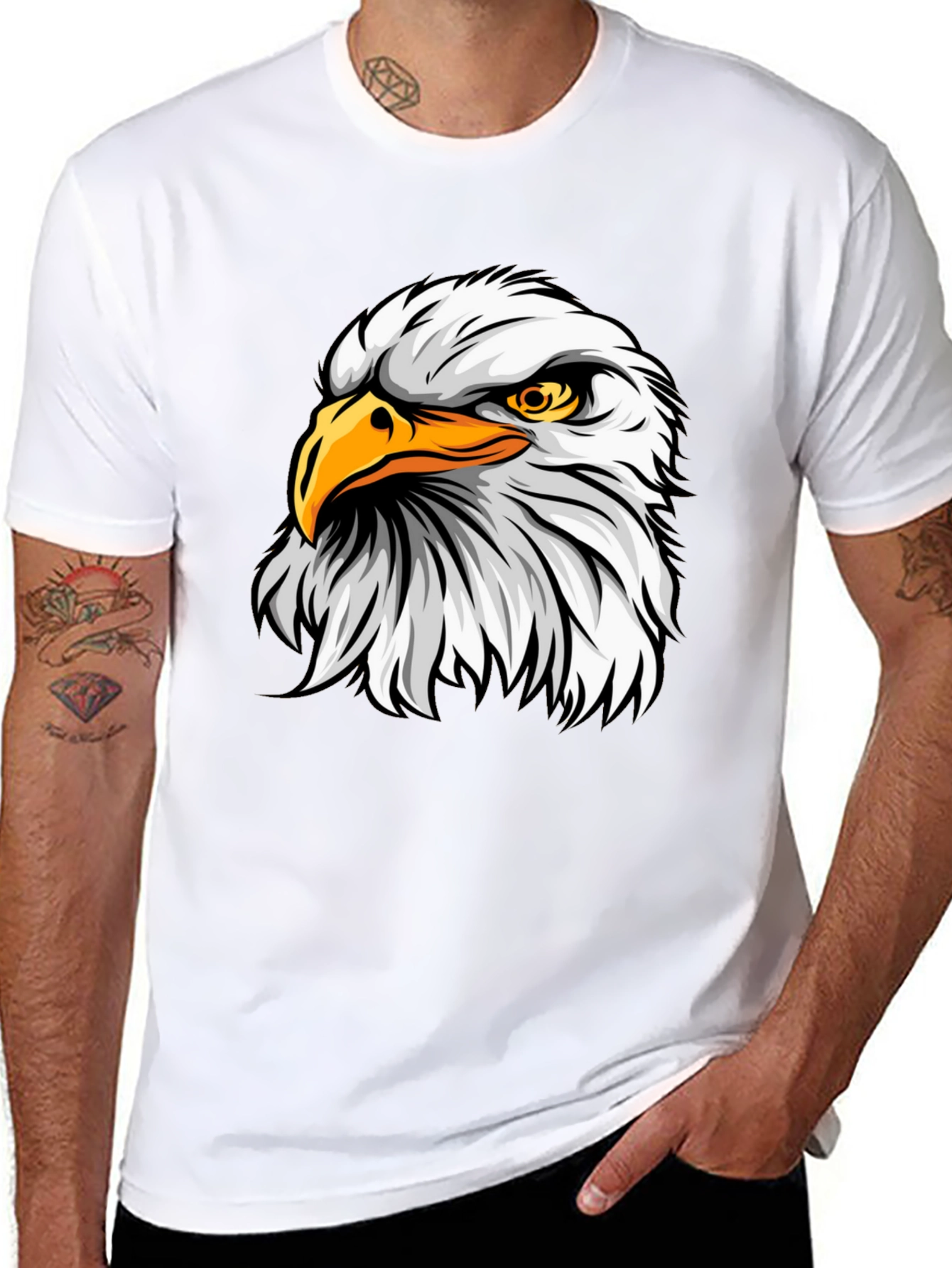 Eagle Graphic Print T-Shirt - Bold Design