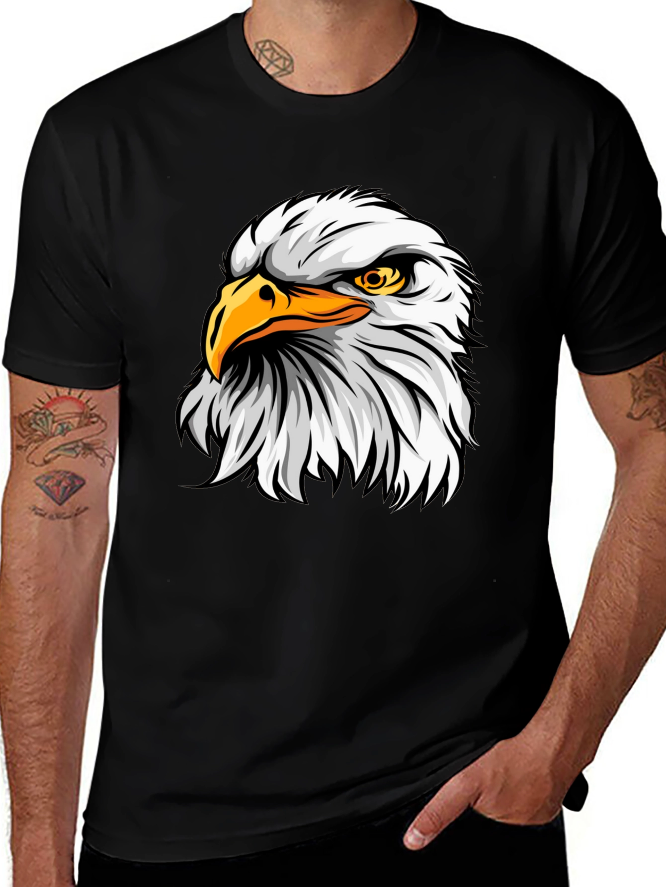 Eagle Graphic Print T-Shirt - Bold Design