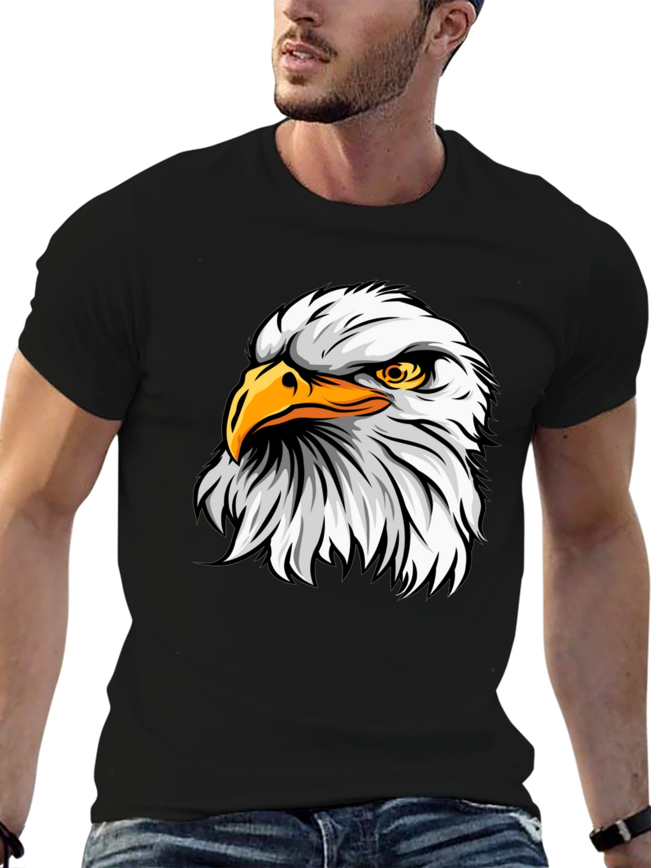 Eagle Graphic Print T-Shirt - Bold Design