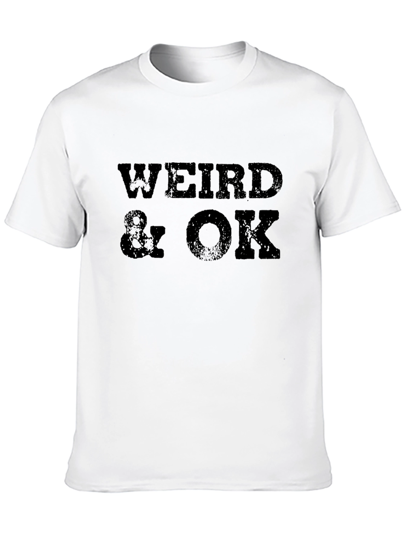 Weird & OK Graphic Tee - Mens Black T-Shirt