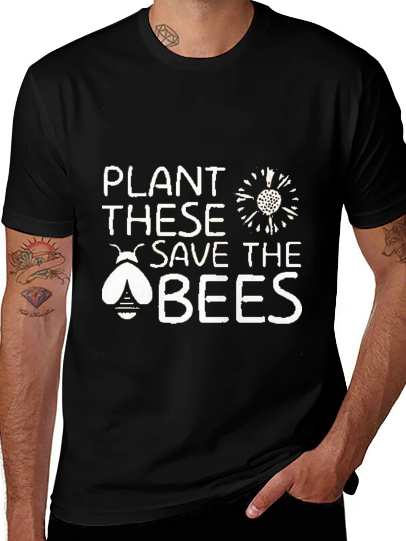 Plant These Save the Bees Graphic T-Shirt