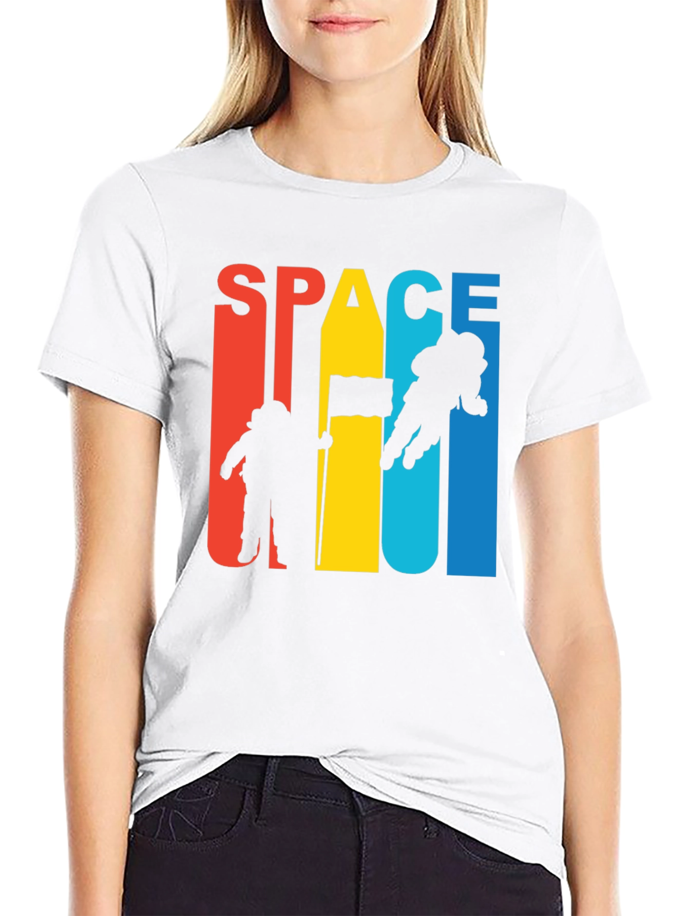 Space T-Shirt Retro Astronaut Design