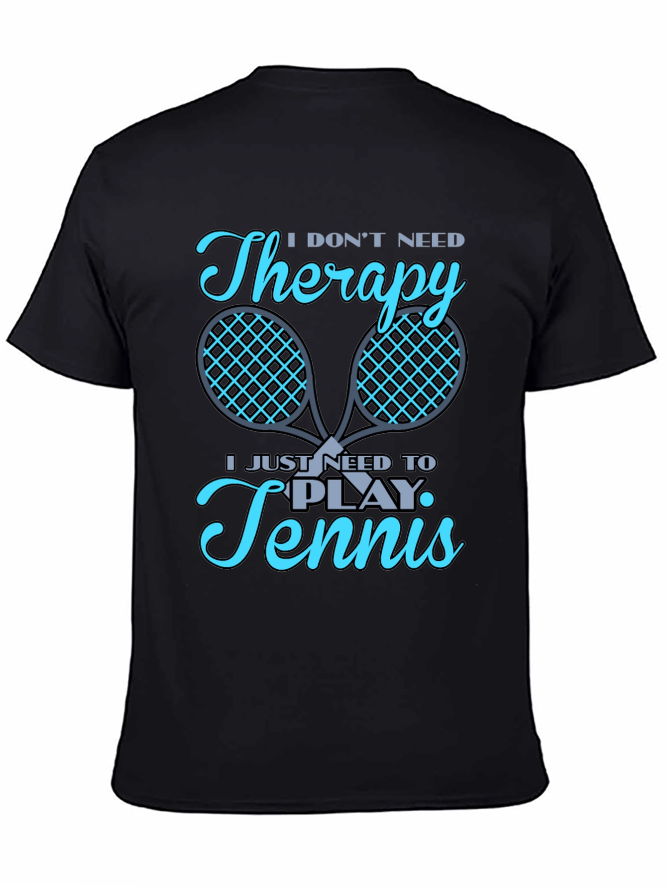 Tennis Therapy T-Shirt Funny Graphic Tee
