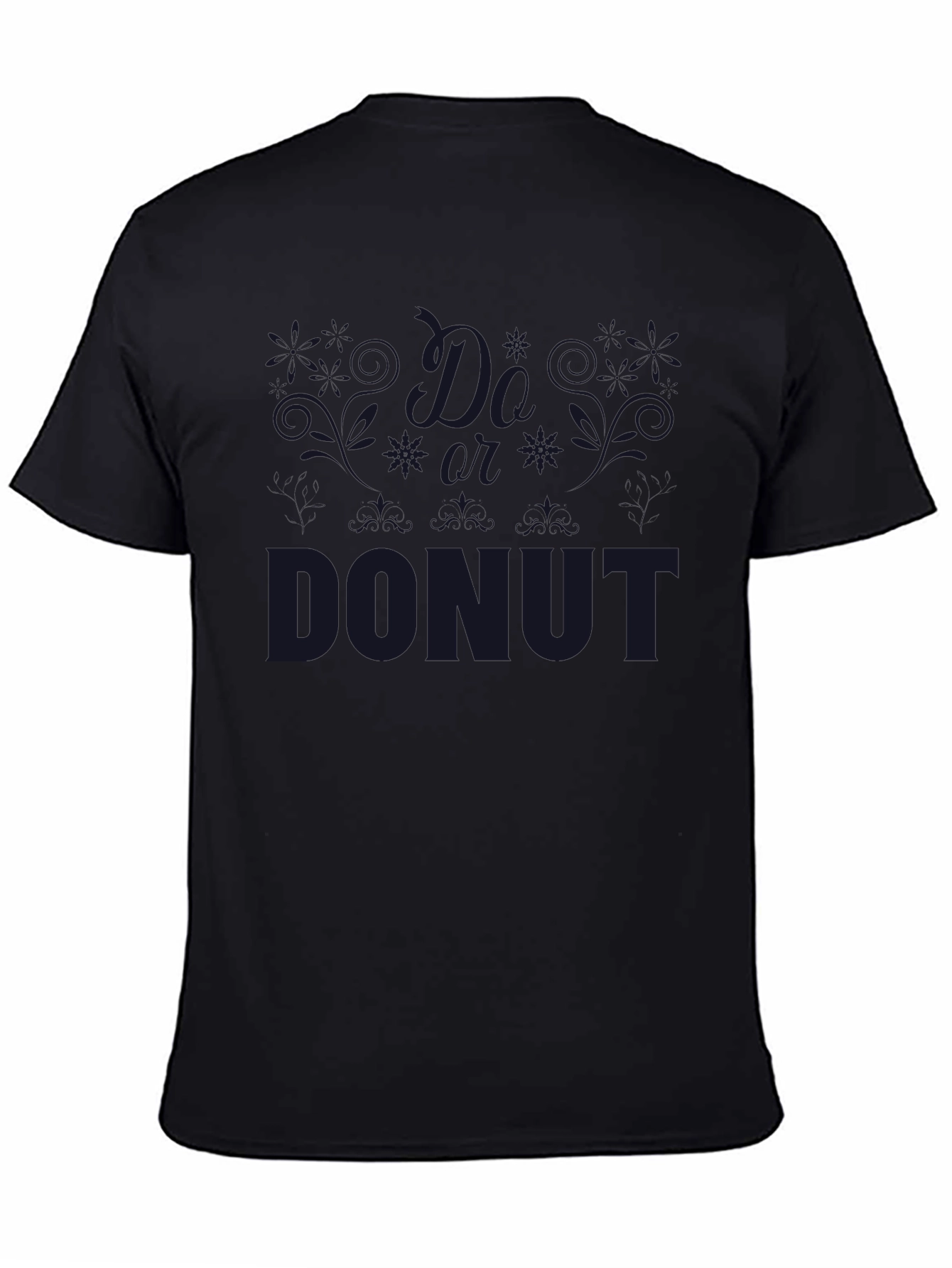 Donut Graphic Tee - Casual Black T-Shirt