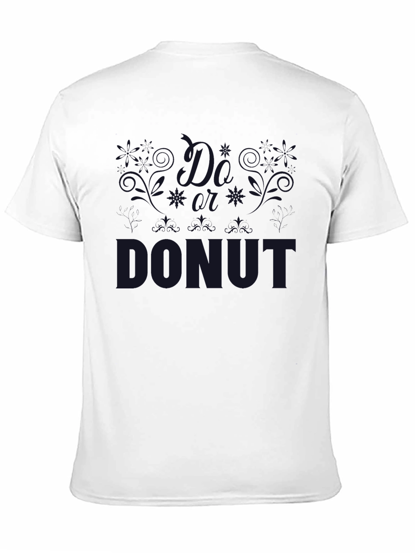 Donut Graphic Tee - Casual Black T-Shirt