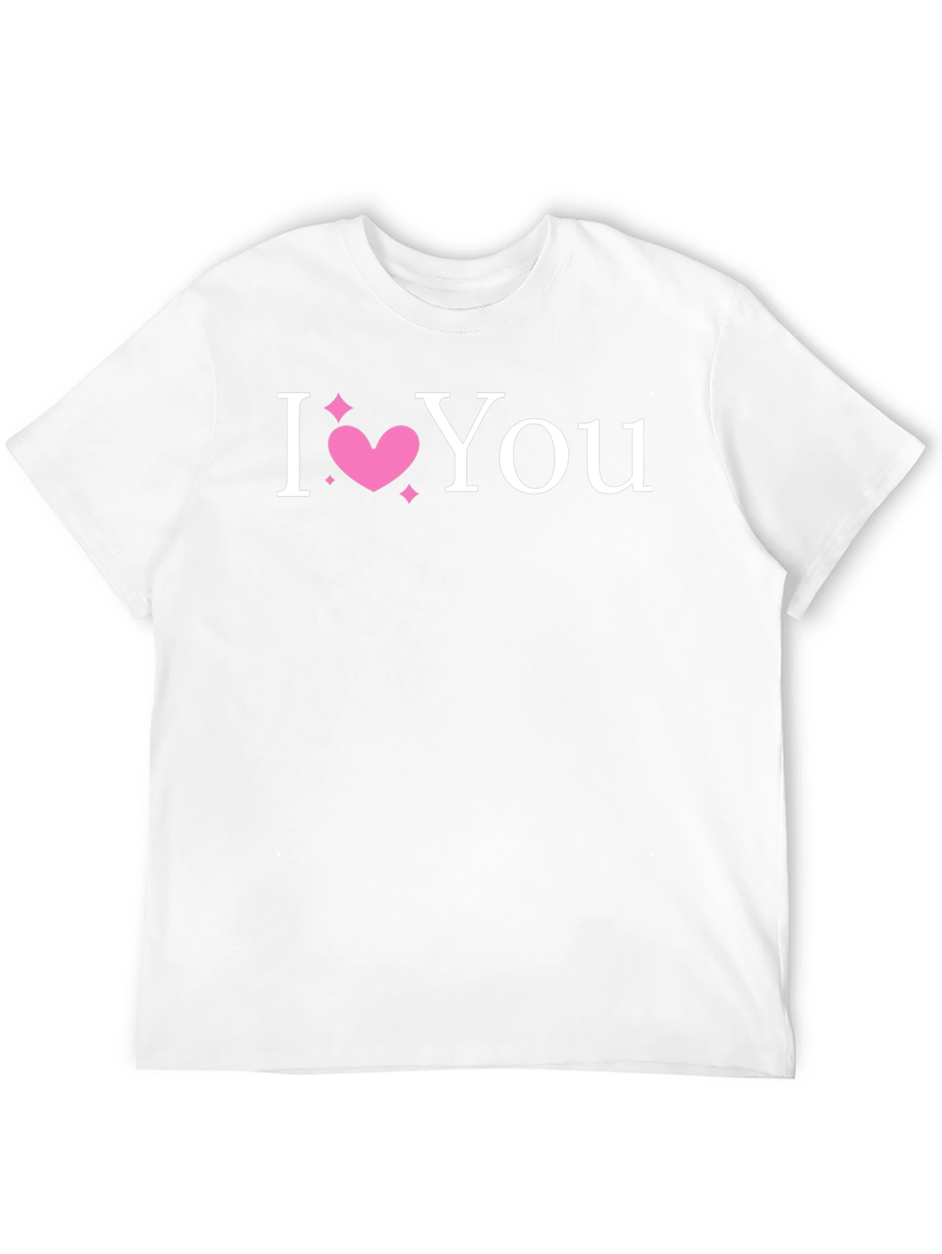 I Heart You Black T-Shirt Love Graphic Tee