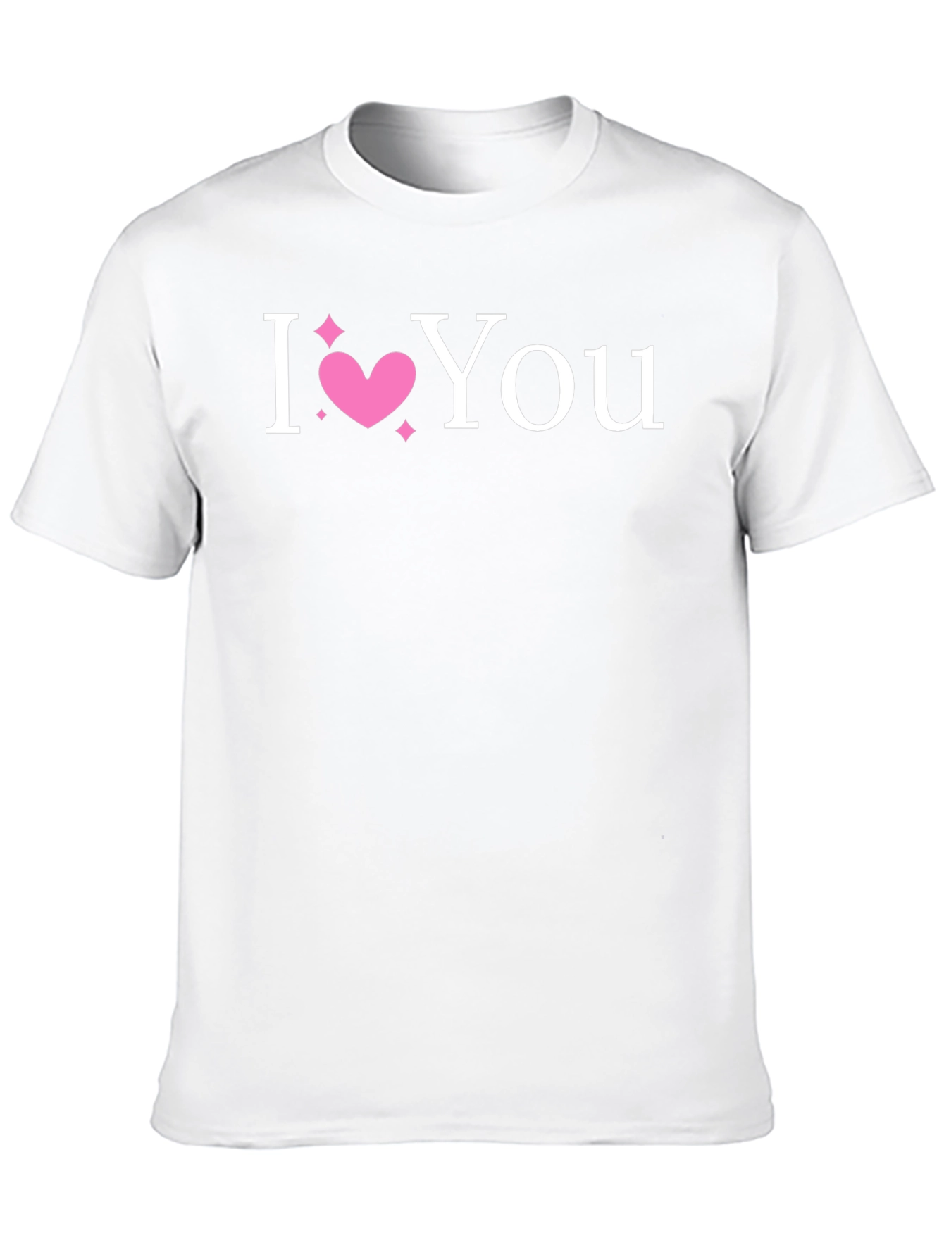 I Heart You Black T-Shirt Love Graphic Tee