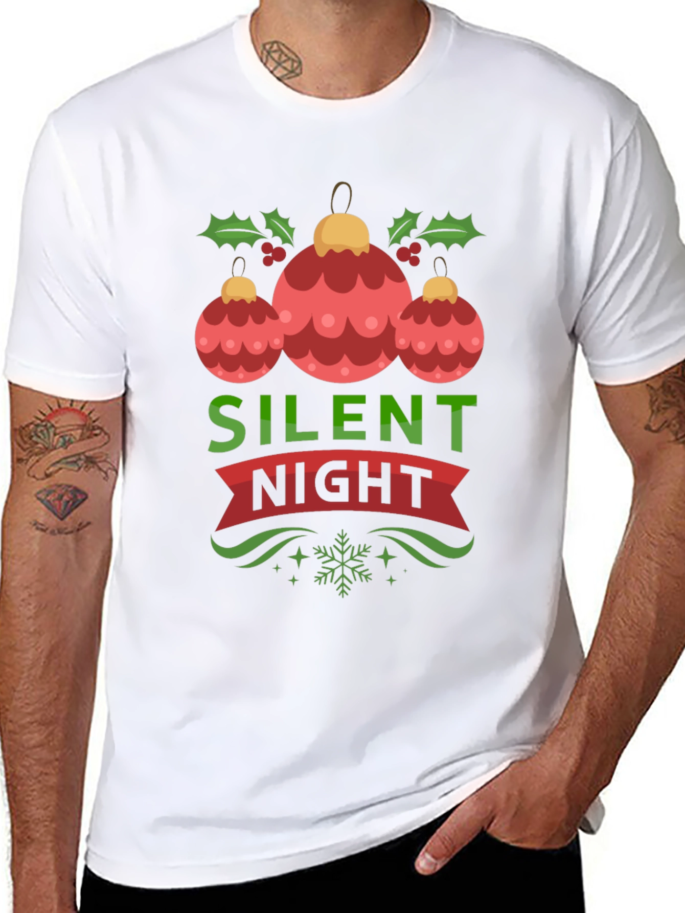 Silent Night Christmas Ornament T-Shirt