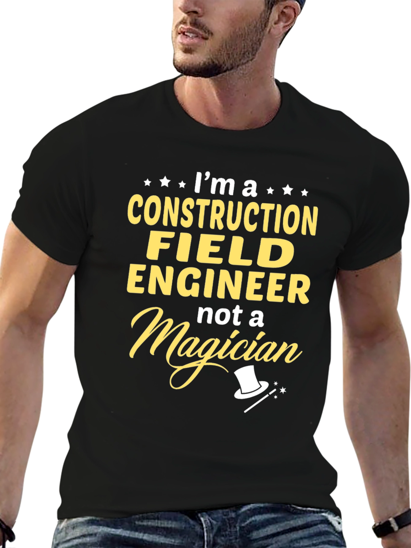 Construction Field Engineer Graphic Tee - Funny Job Shirt