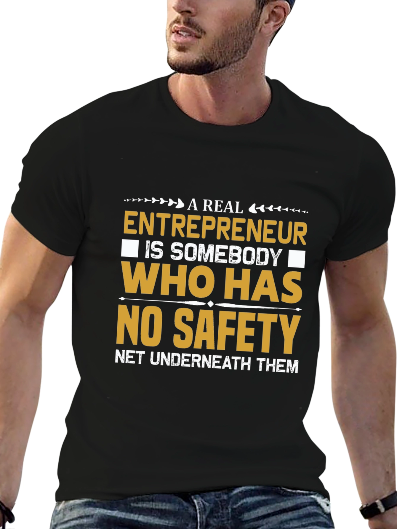 Entrepreneur No Safety Net Black T-Shirt