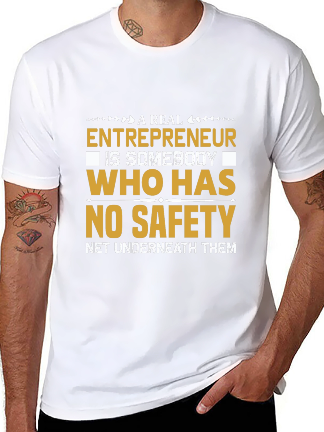Entrepreneur No Safety Net Black T-Shirt