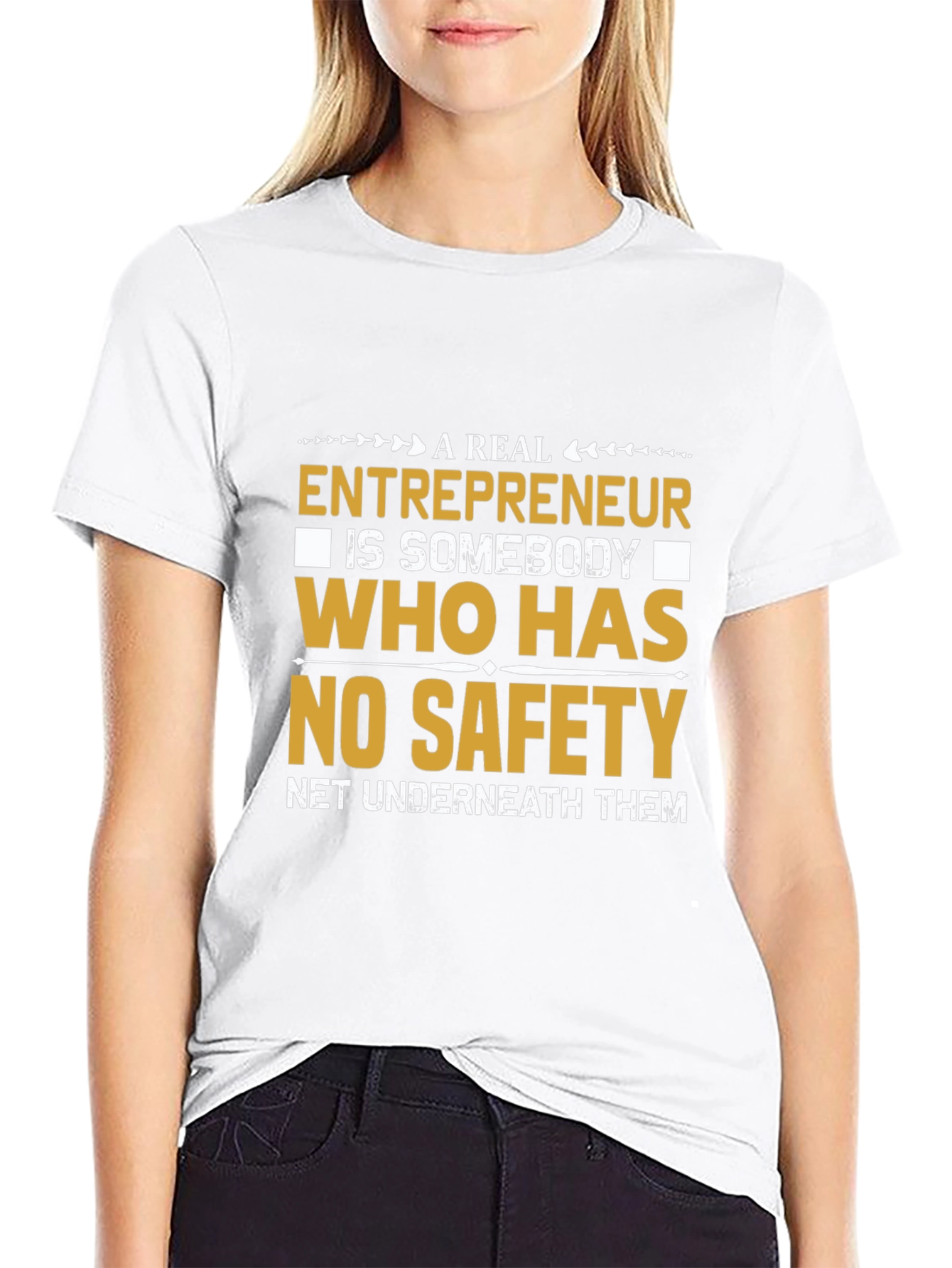 Entrepreneur No Safety Net Black T-Shirt
