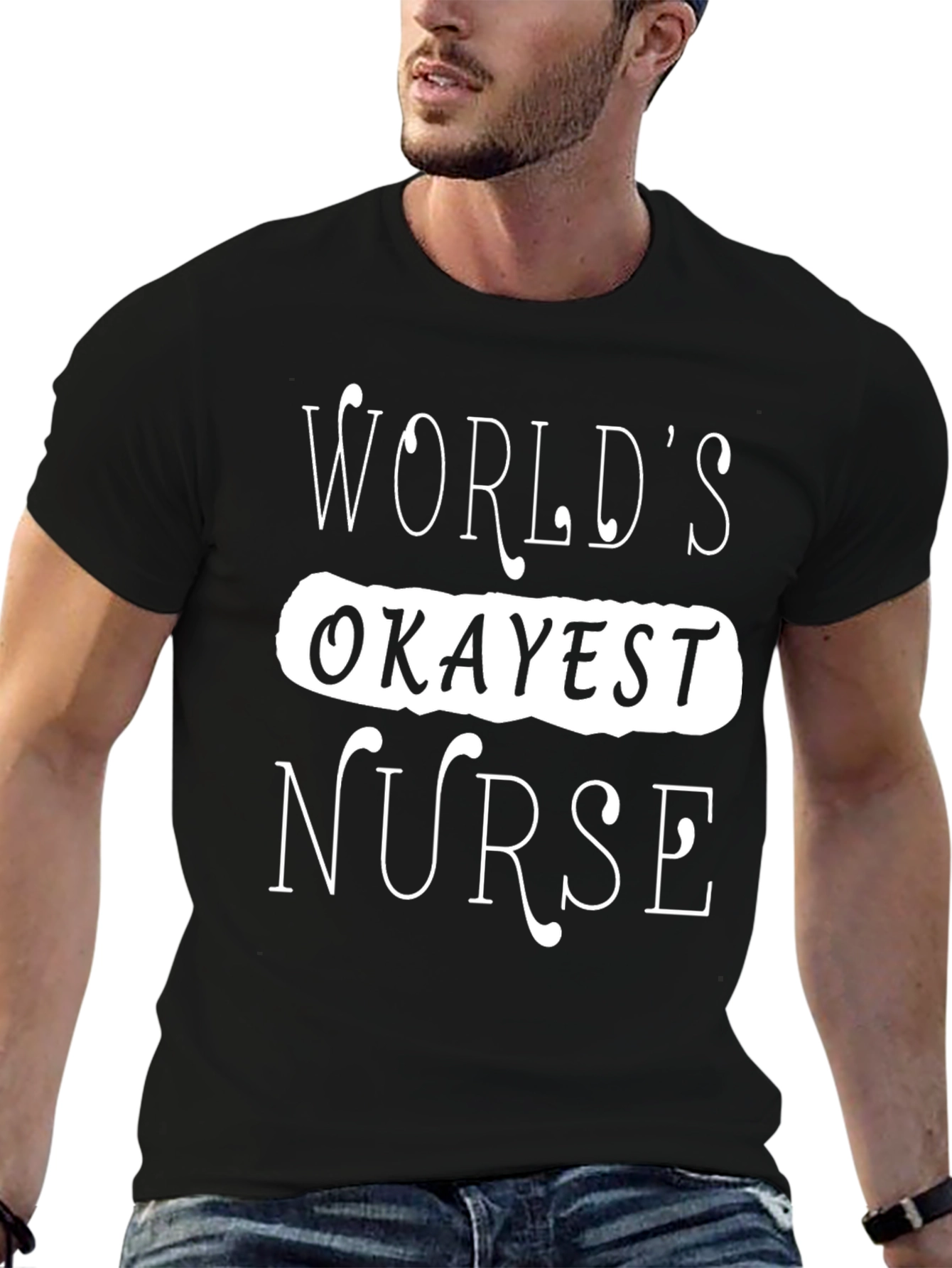 Worlds Okayest Nurse Graphic T-Shirt