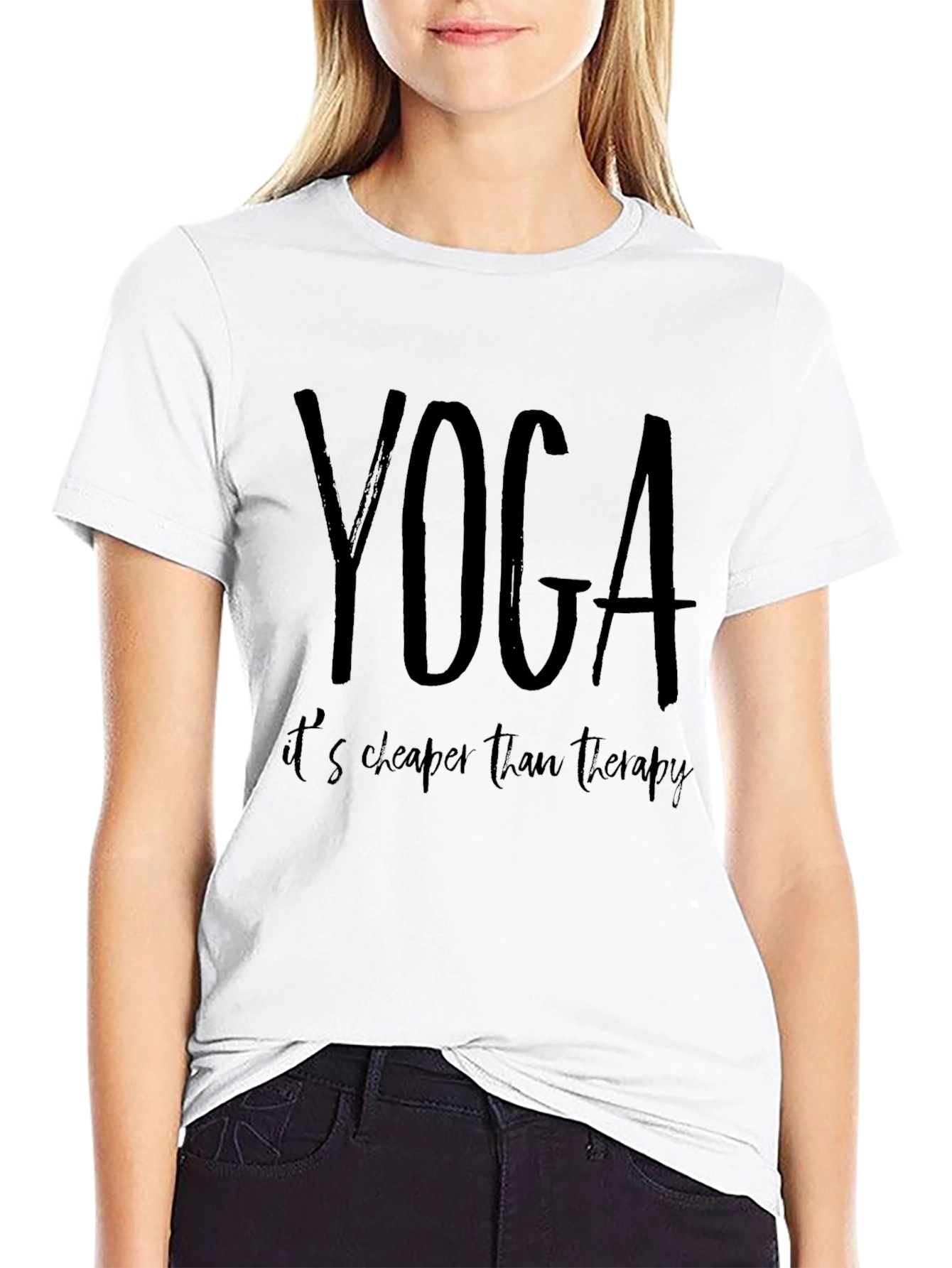 Yoga Cheaper Than Therapy Graphic Tee