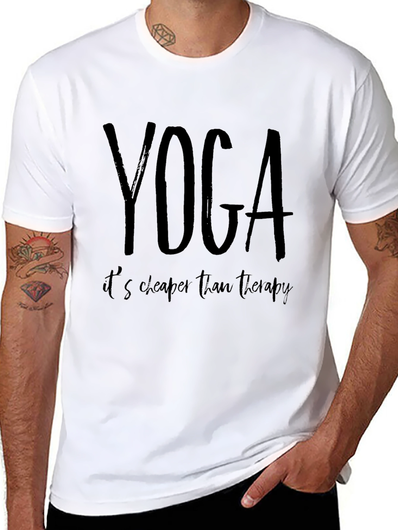 Yoga Cheaper Than Therapy Graphic Tee
