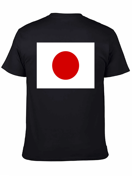 Japan Flag Graphic T-Shirt - Black Cotton Tee
