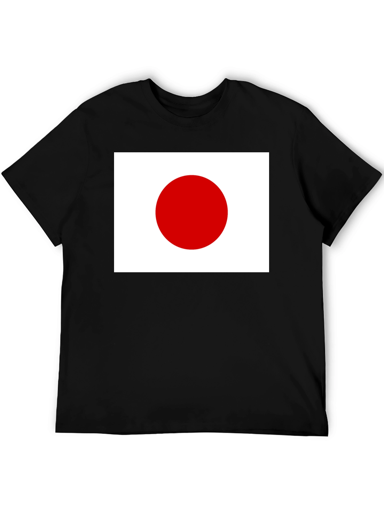 Japan Flag Graphic T-Shirt - Black Cotton Tee