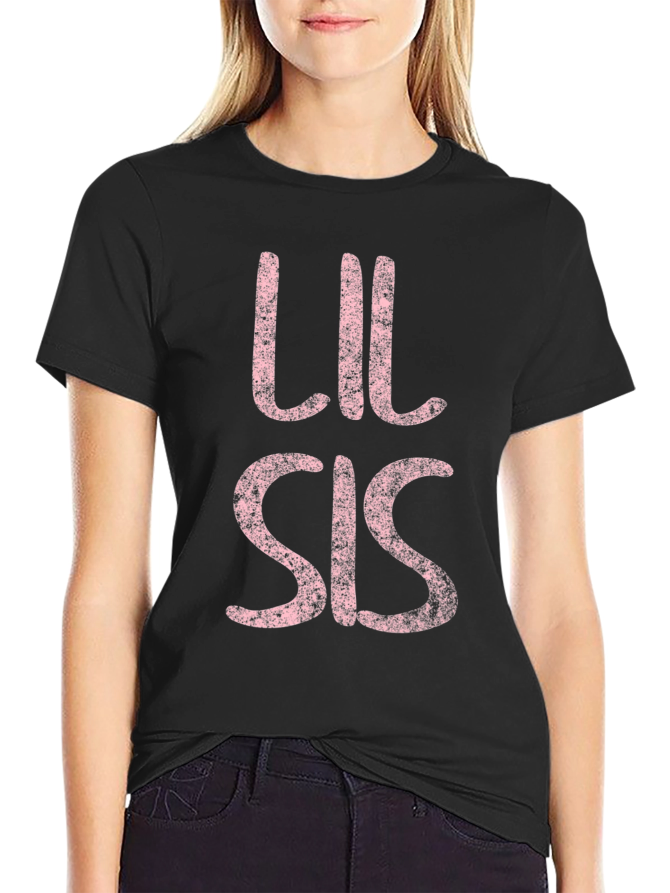 Lil Sis Graphic Tee - Cute Sibling Shirt