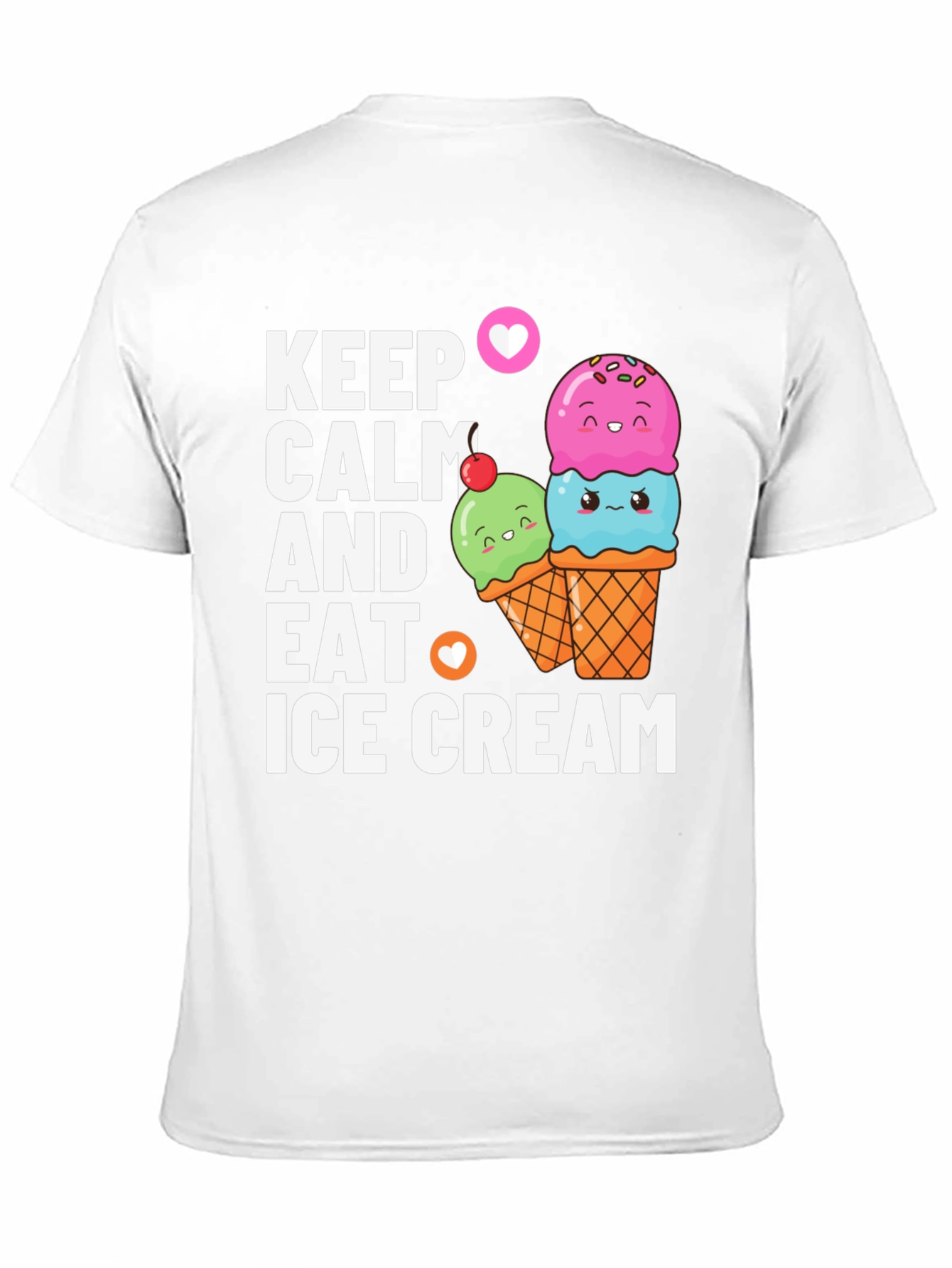 Keep Calm & Eat Ice Cream Graphic Tee