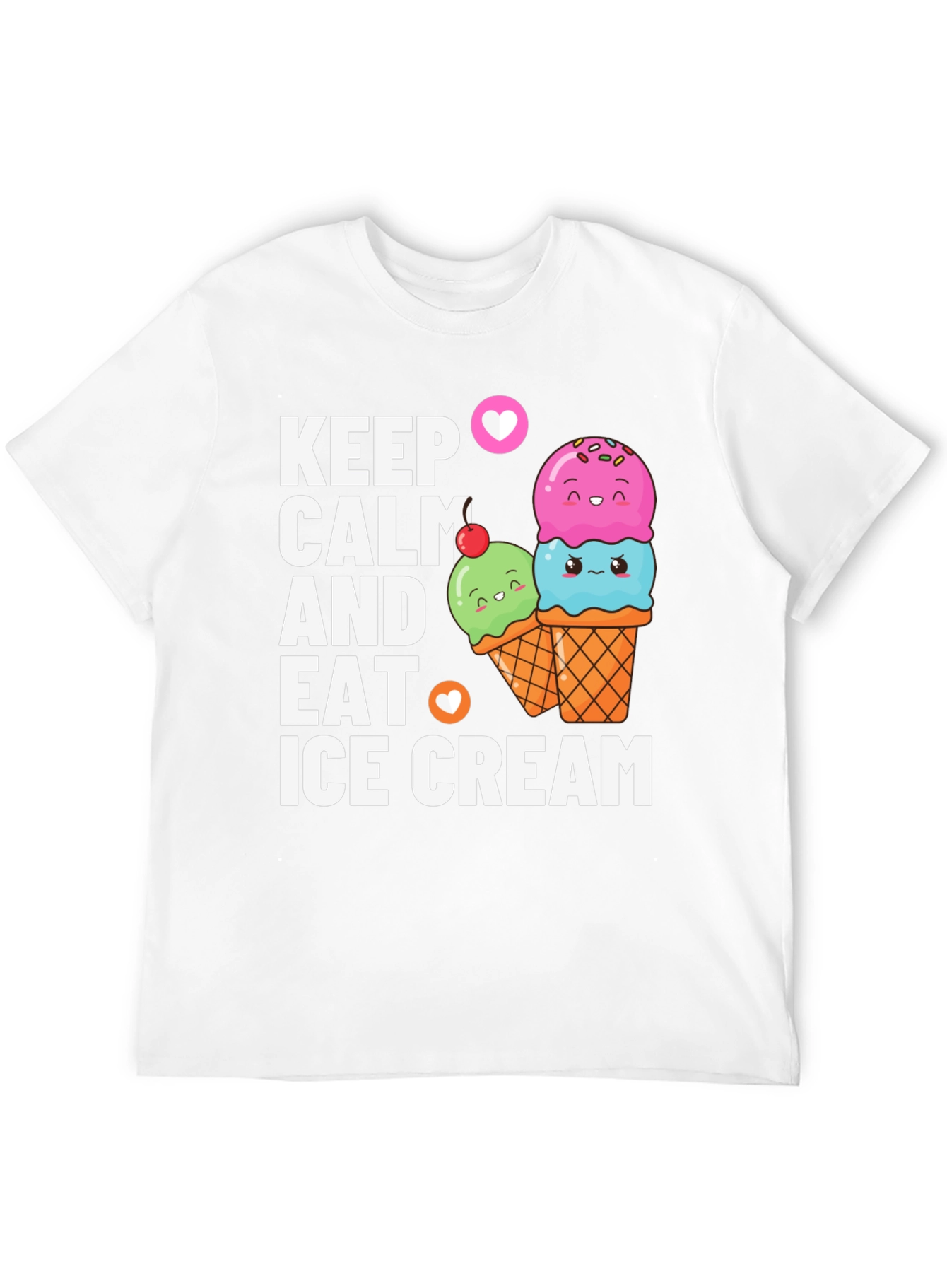 Keep Calm & Eat Ice Cream Graphic Tee