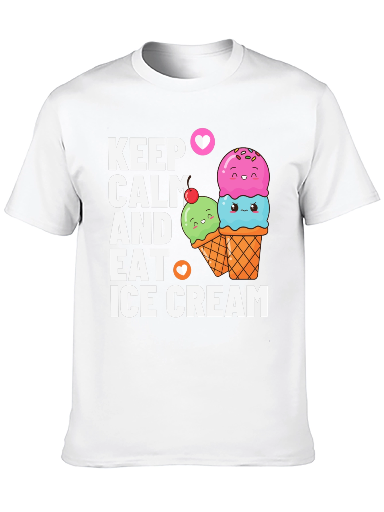 Keep Calm & Eat Ice Cream Graphic Tee