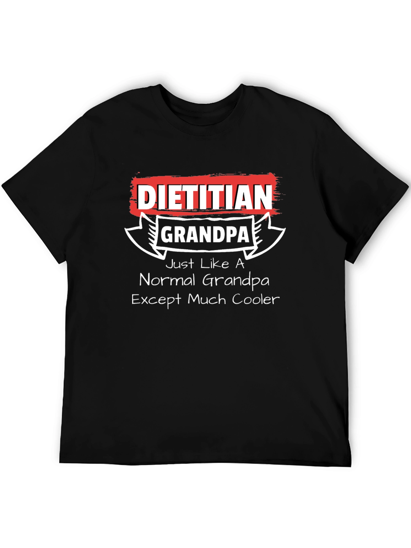 Dietitian Grandpa Graphic T-Shirt - Cool Grandfather Tee