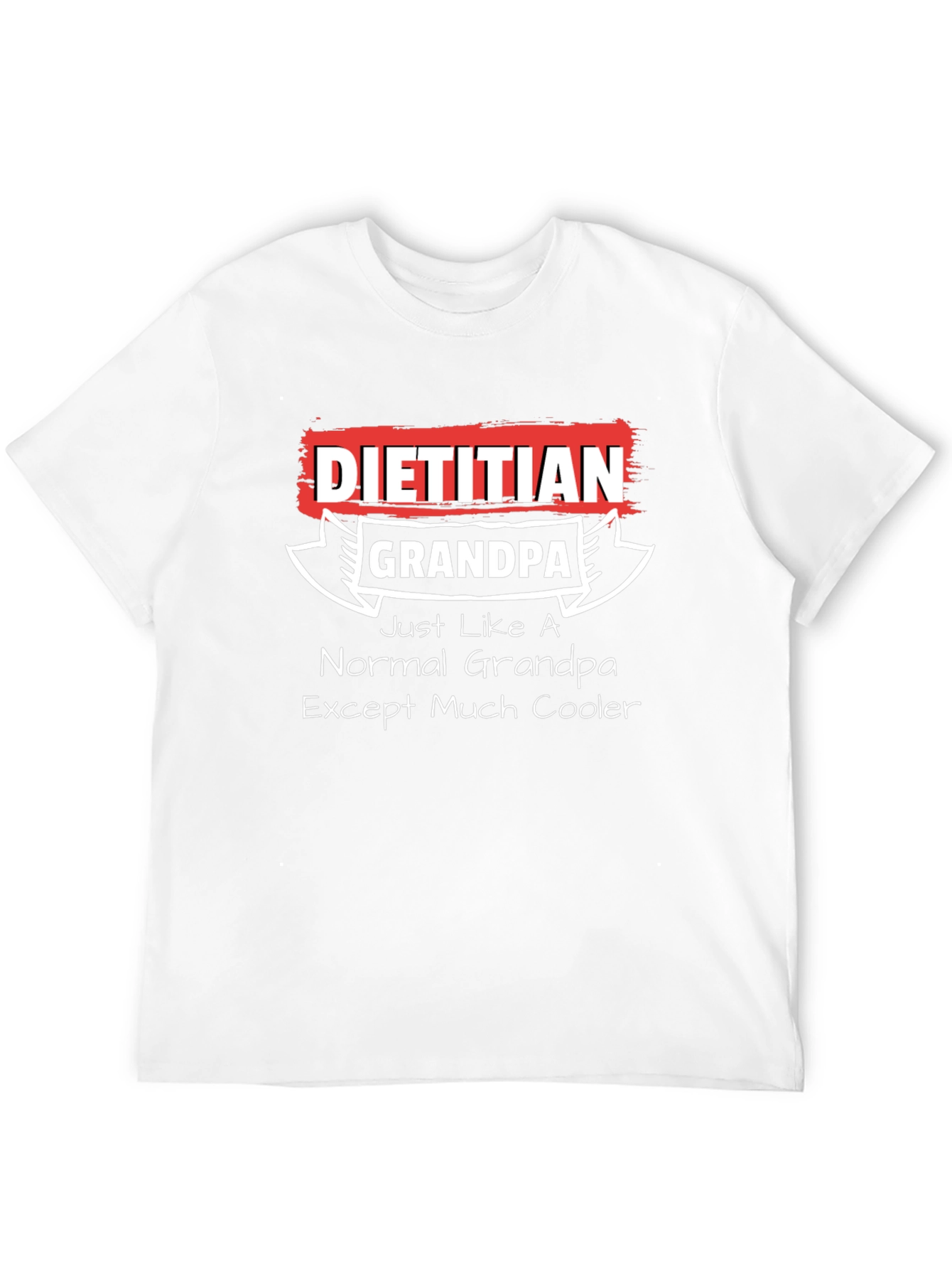 Dietitian Grandpa Graphic T-Shirt - Cool Grandfather Tee