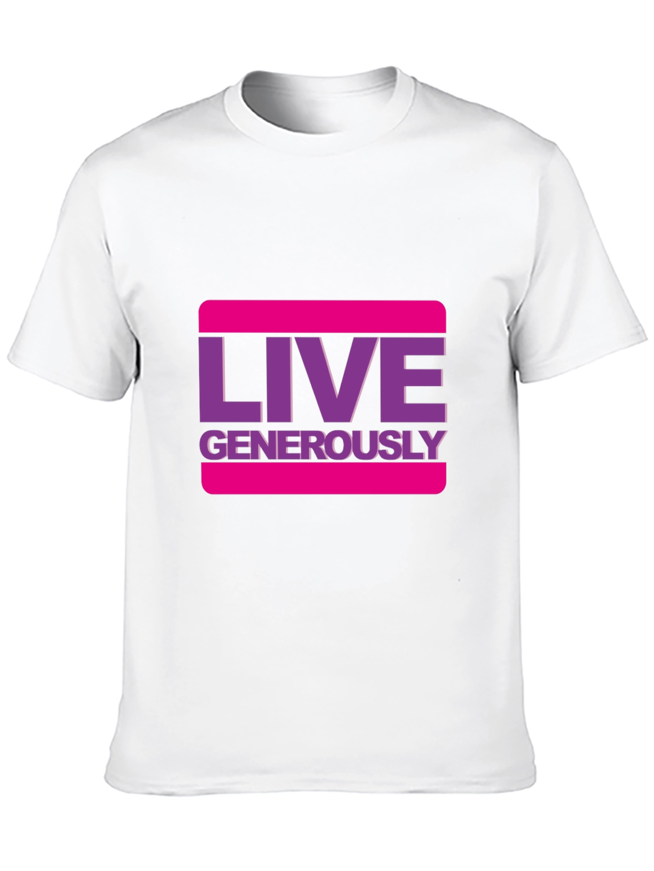Live Generously Graphic Tee - Stylish Black T-Shirt