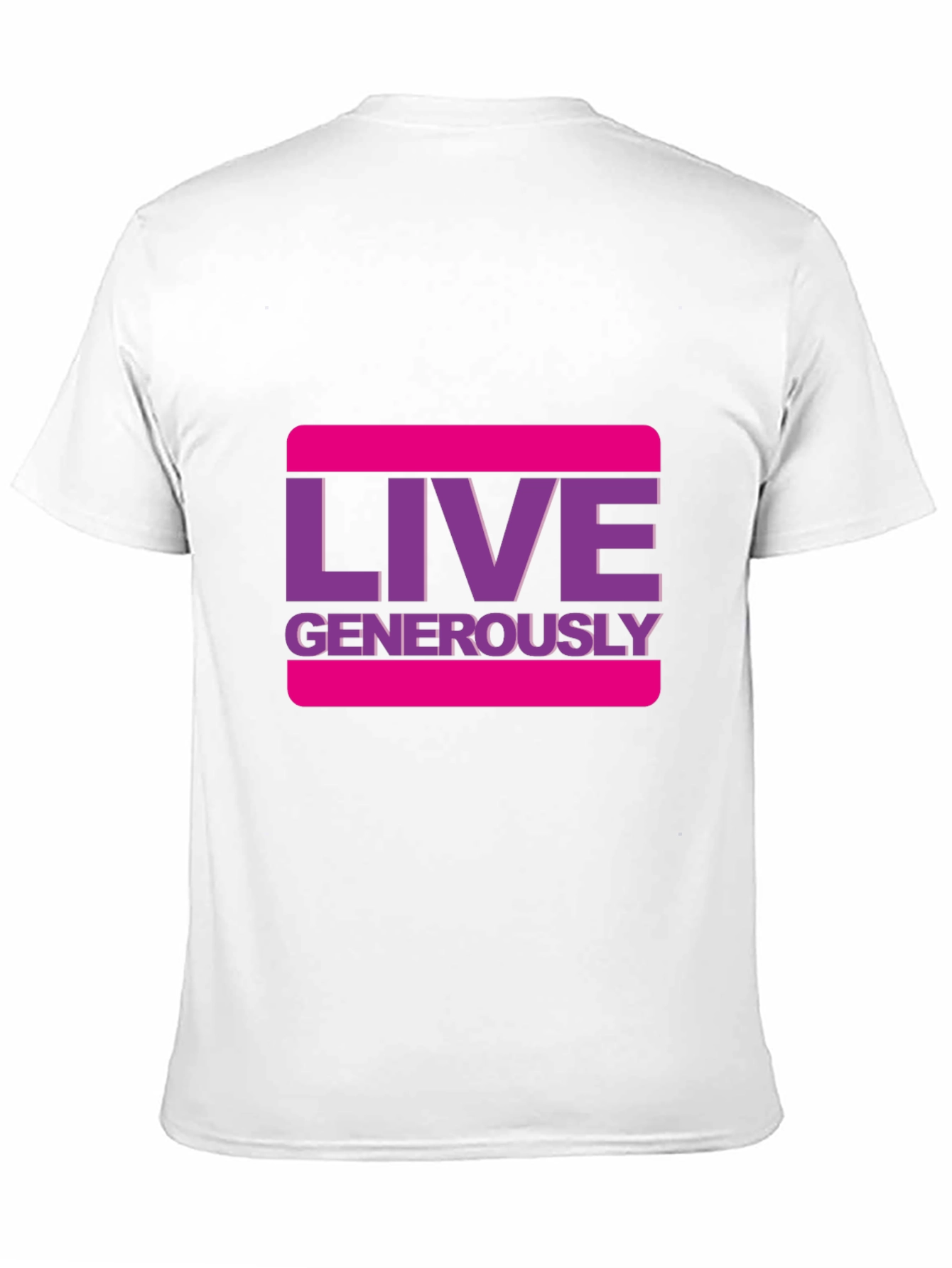 Live Generously Graphic Tee - Stylish Black T-Shirt
