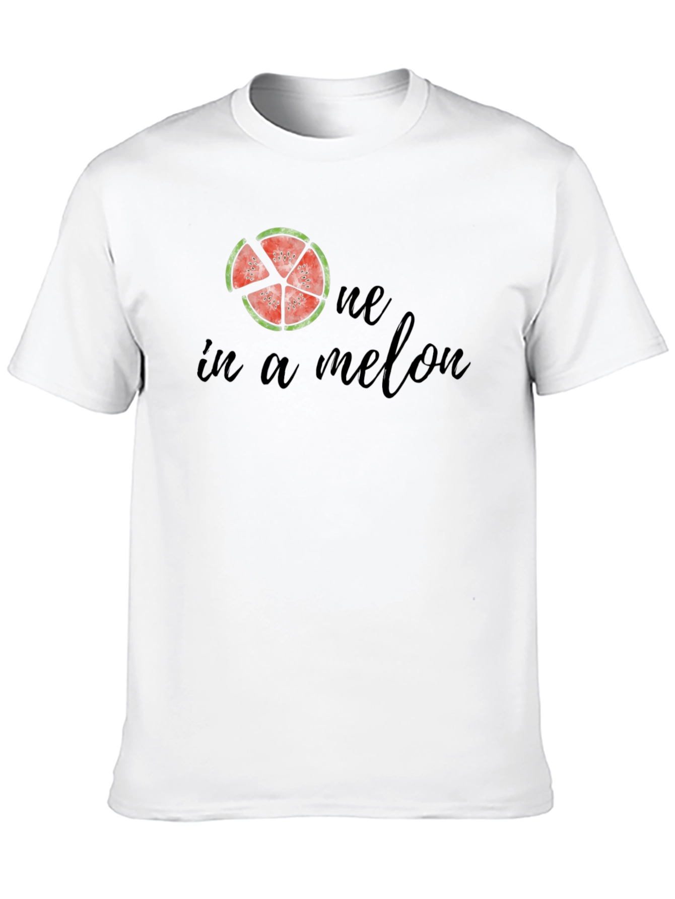 One In A Melon Black Graphic Tee