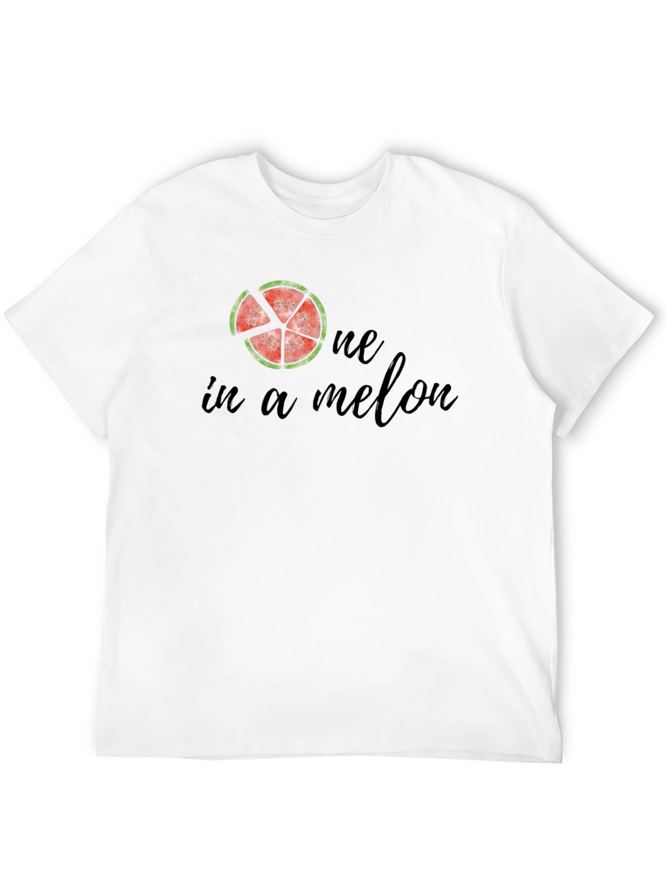 One In A Melon Black Graphic Tee