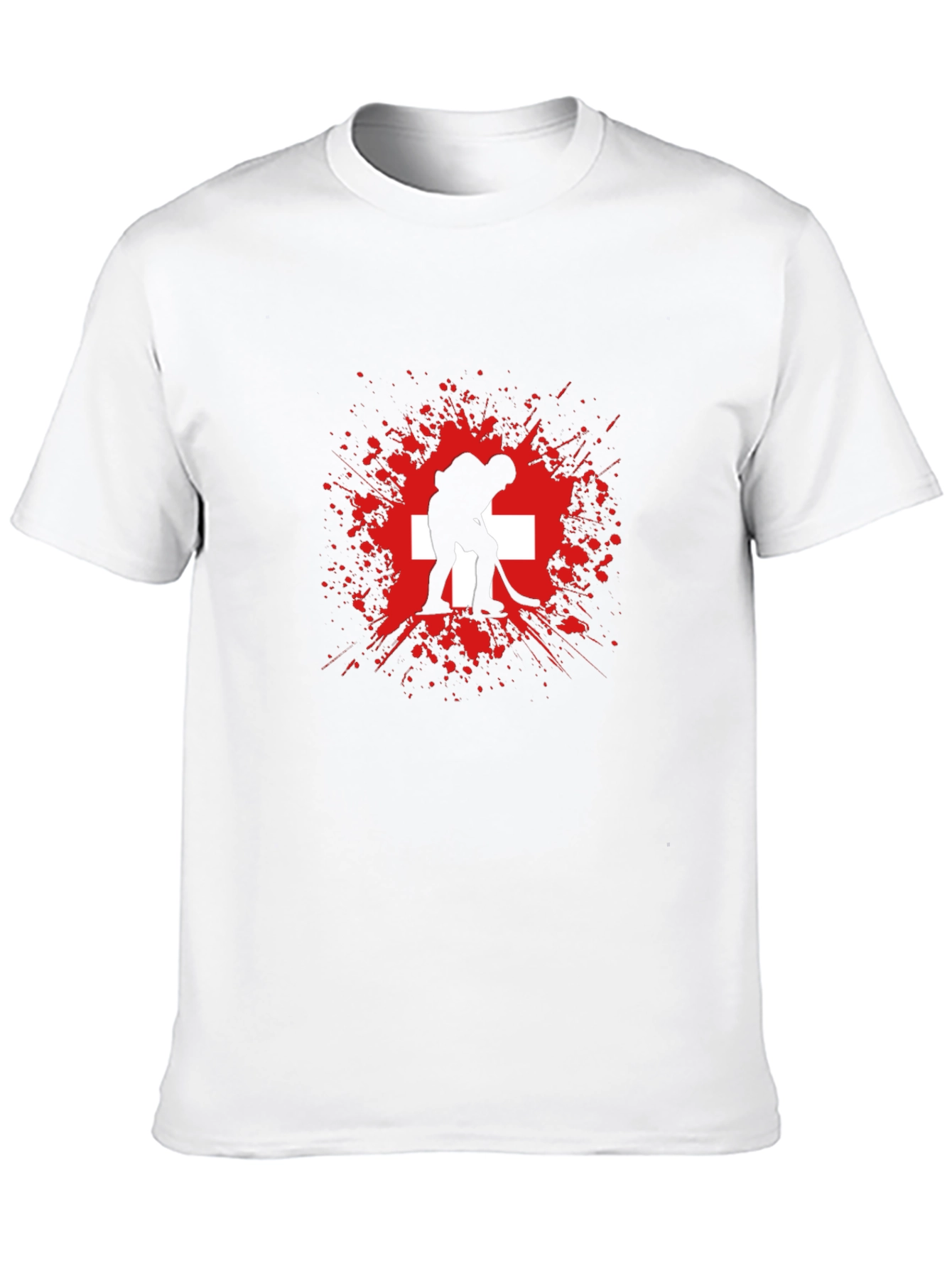 Swiss Hockey T-Shirt - Cool Sporty Design