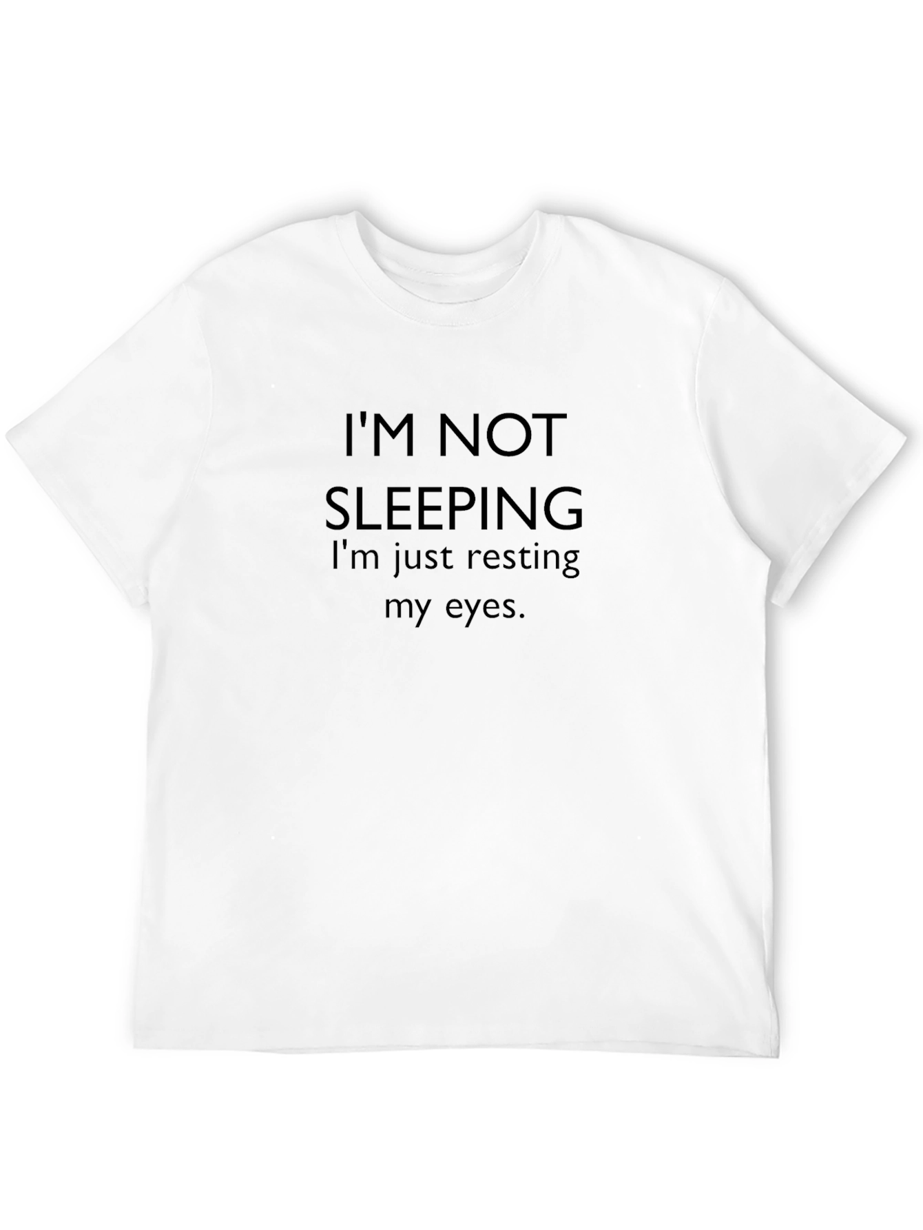 Funny Resting Eyes Black T-Shirt