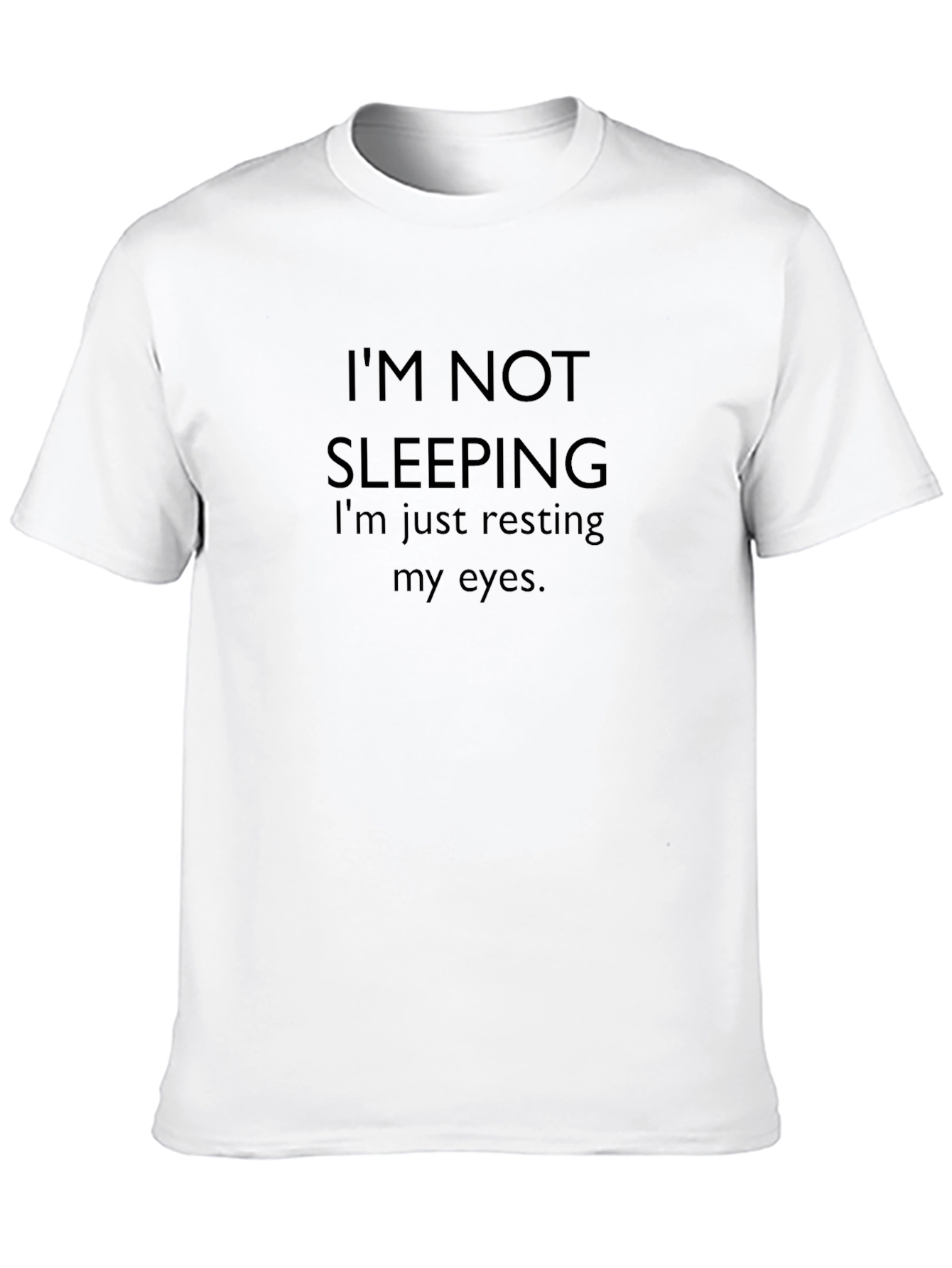 Funny Resting Eyes Black T-Shirt