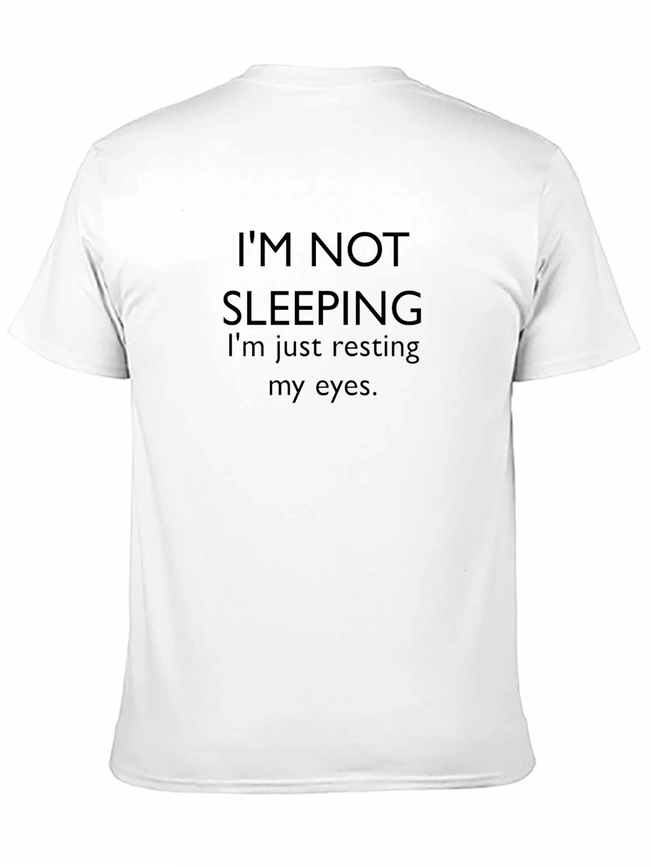 Funny Resting Eyes Black T-Shirt
