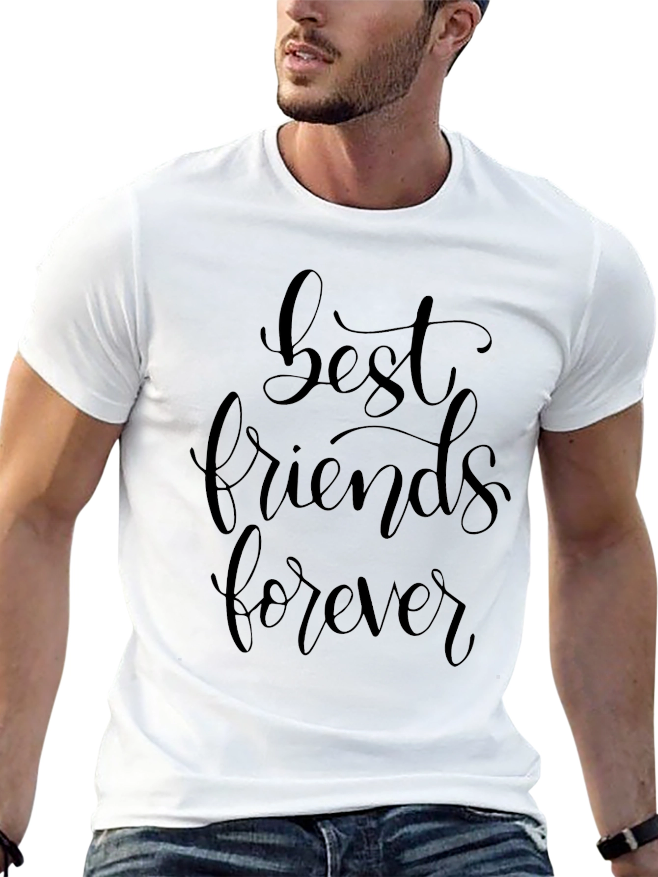 Best Friends Forever Black Graphic Tee