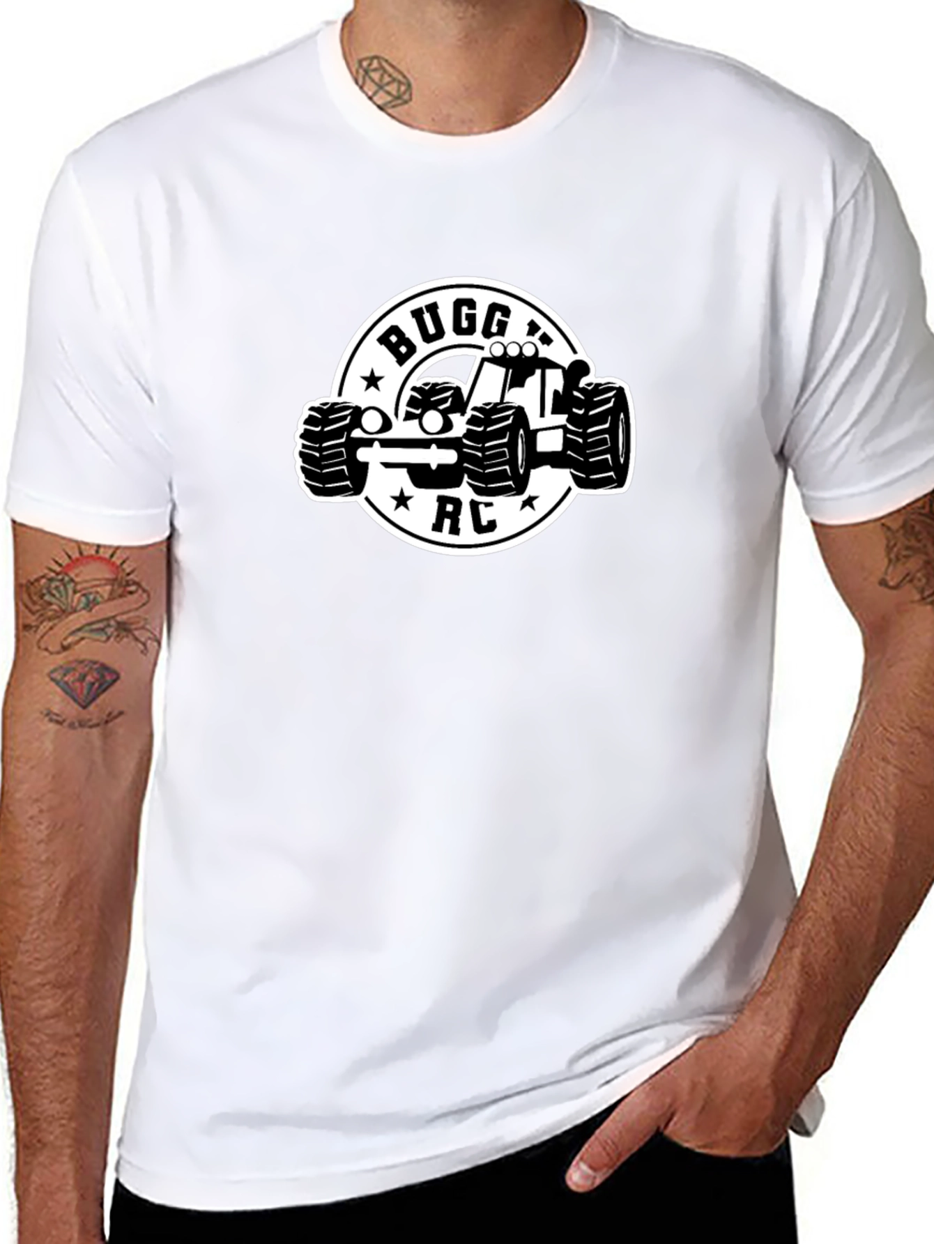 Buggy RC Car Graphic T-Shirt - Black Cotton Tee