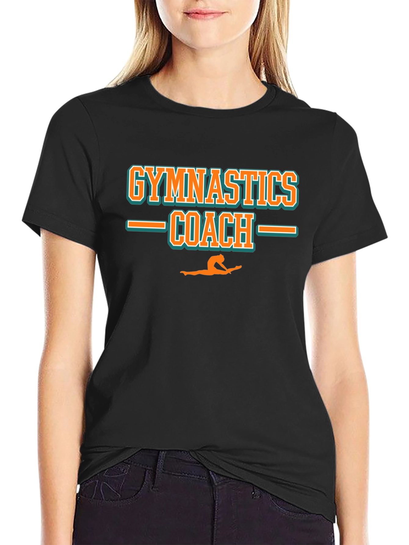 Gymnastics Coach T-Shirt - Sporty Training Tee