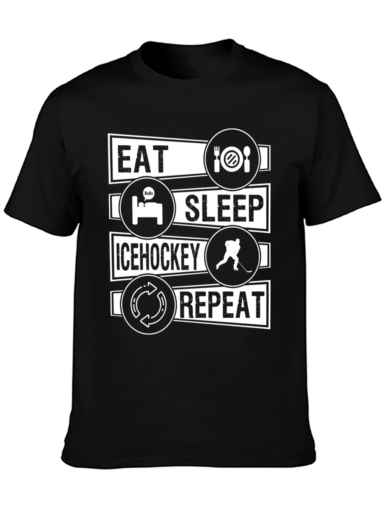 Eat Sleep Ice Hockey Repeat T-Shirt