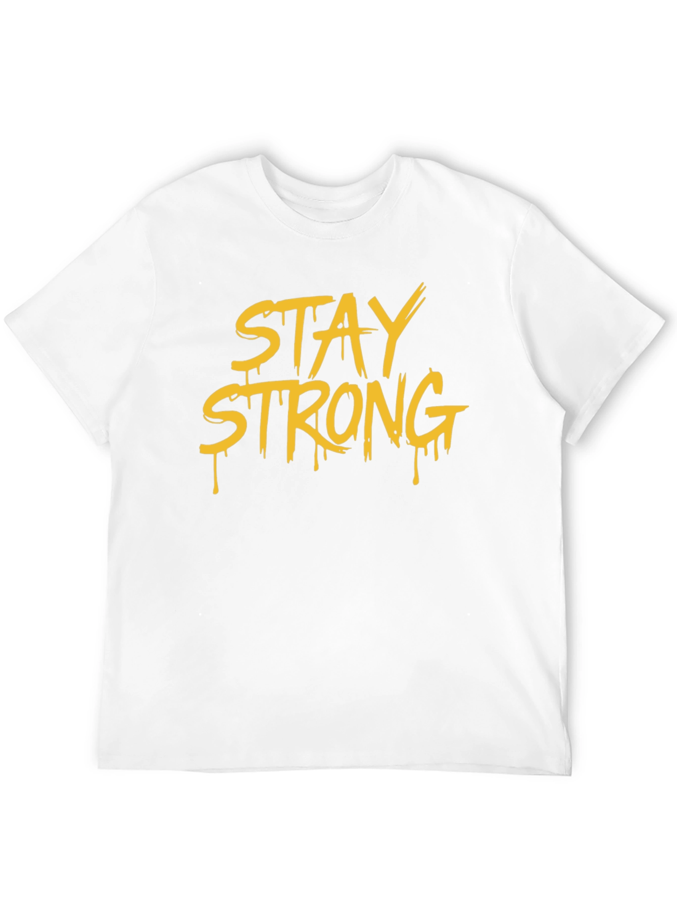 Stay Strong Graphic T-Shirt - Black Cotton Tee