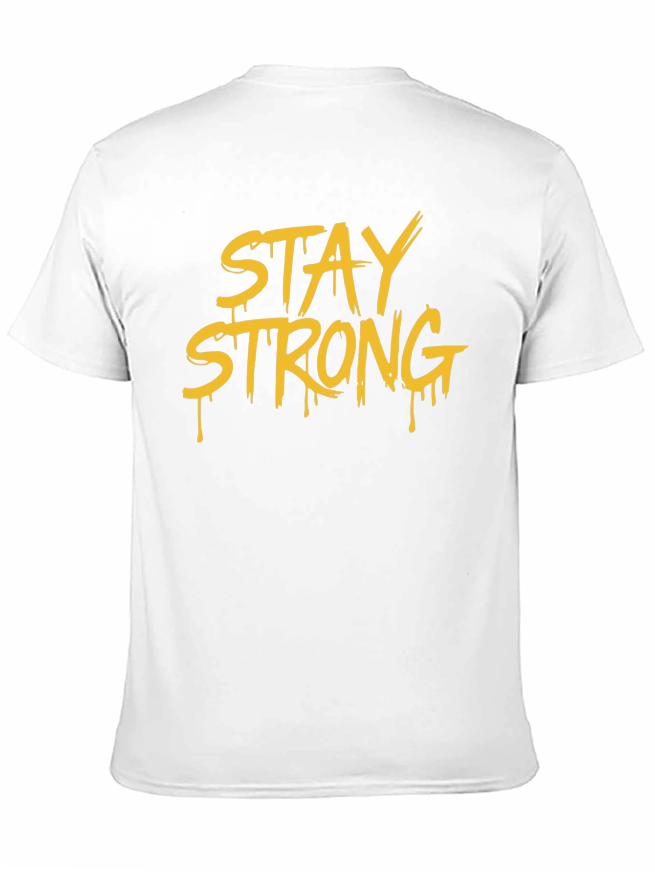 Stay Strong Graphic T-Shirt - Black Cotton Tee