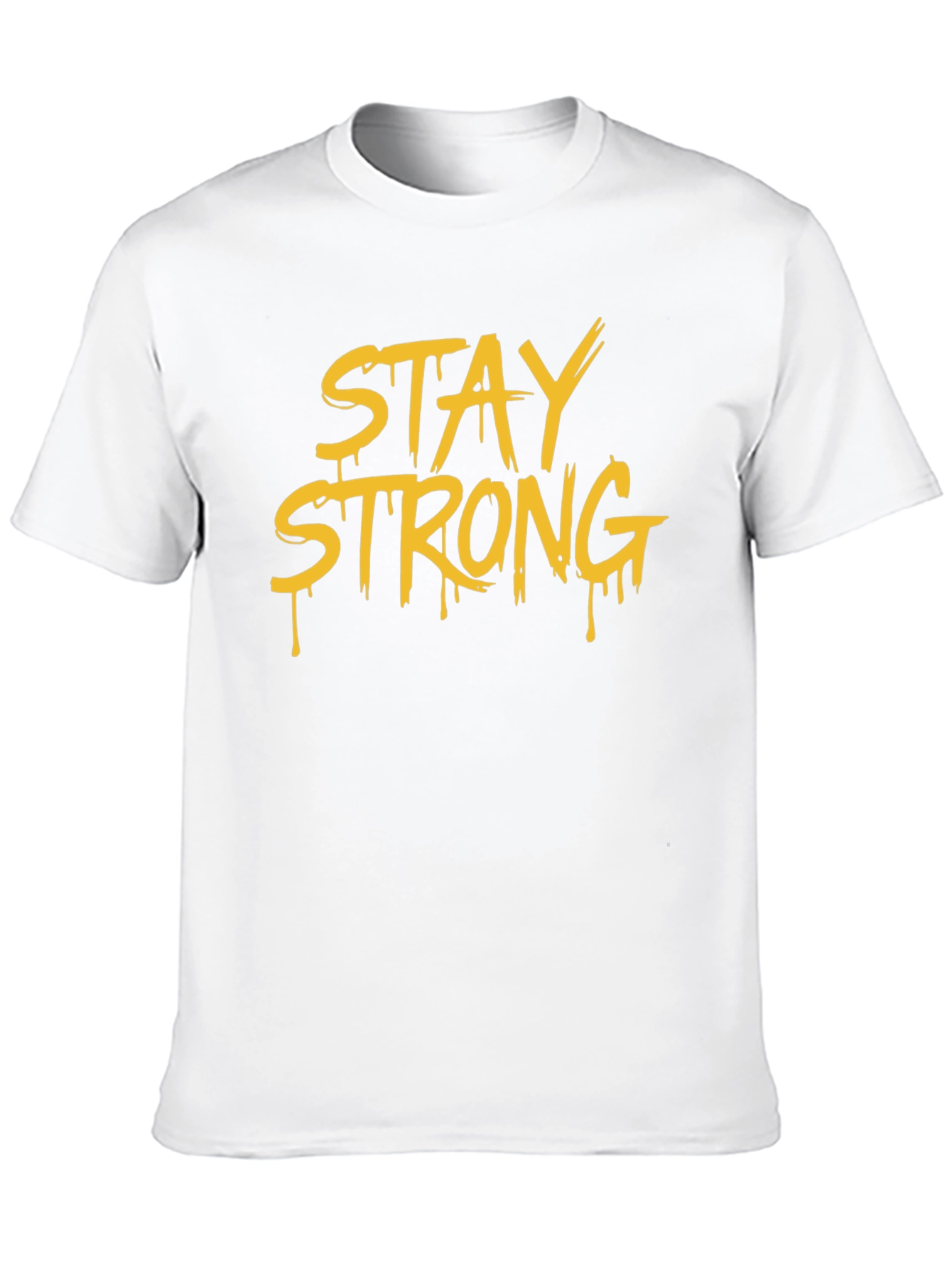 Stay Strong Graphic T-Shirt - Black Cotton Tee