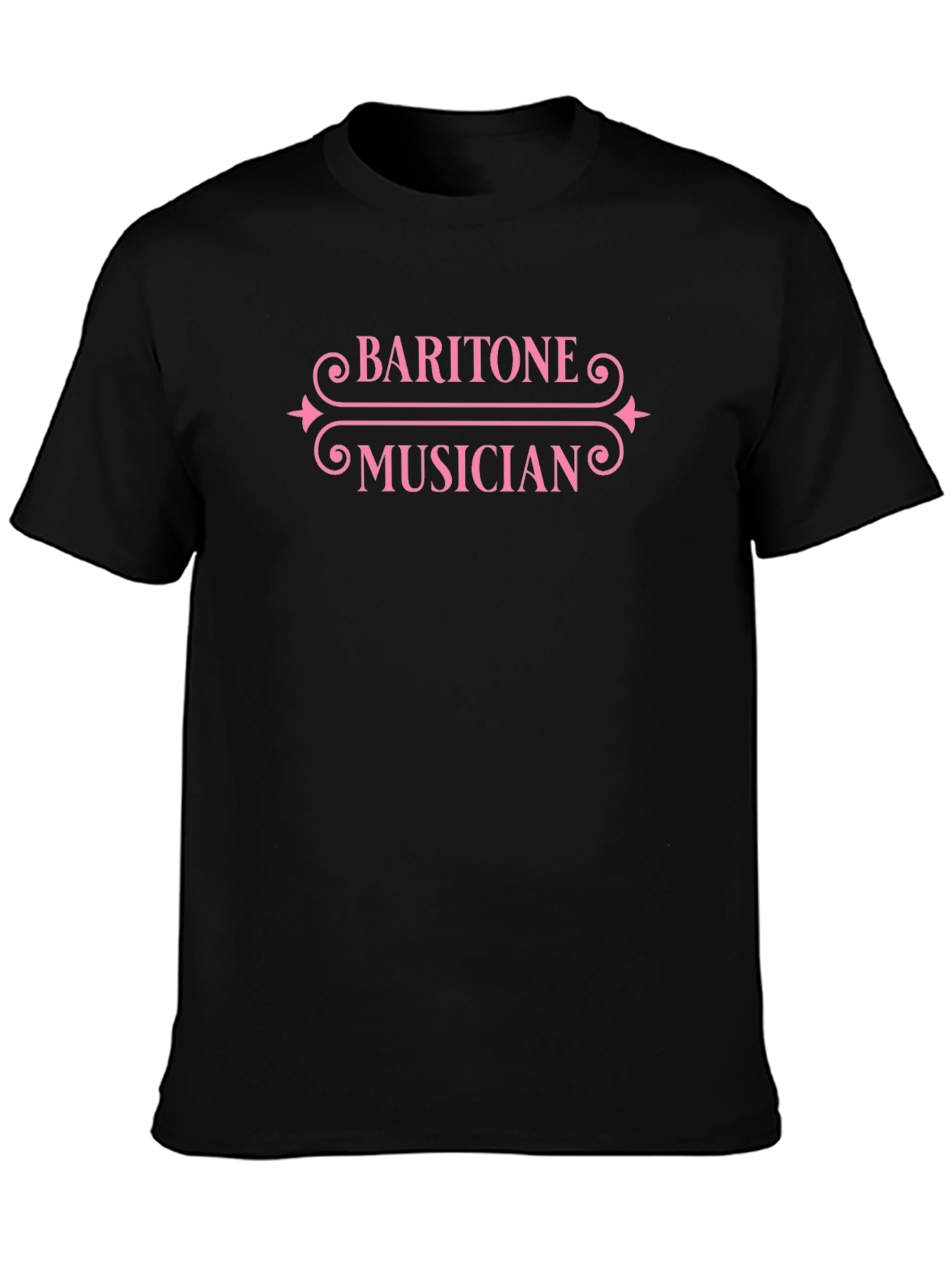 Baritone Musician Black T-Shirt