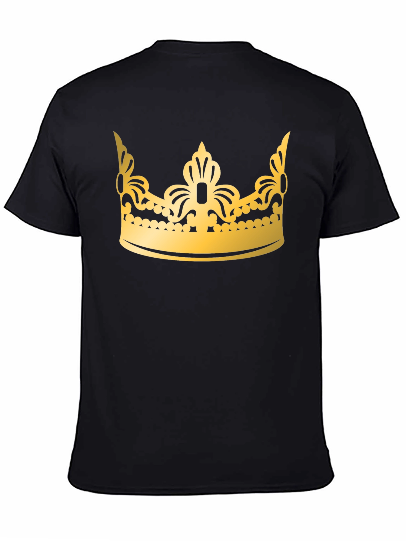 Gold Crown Graphic Black T-Shirt